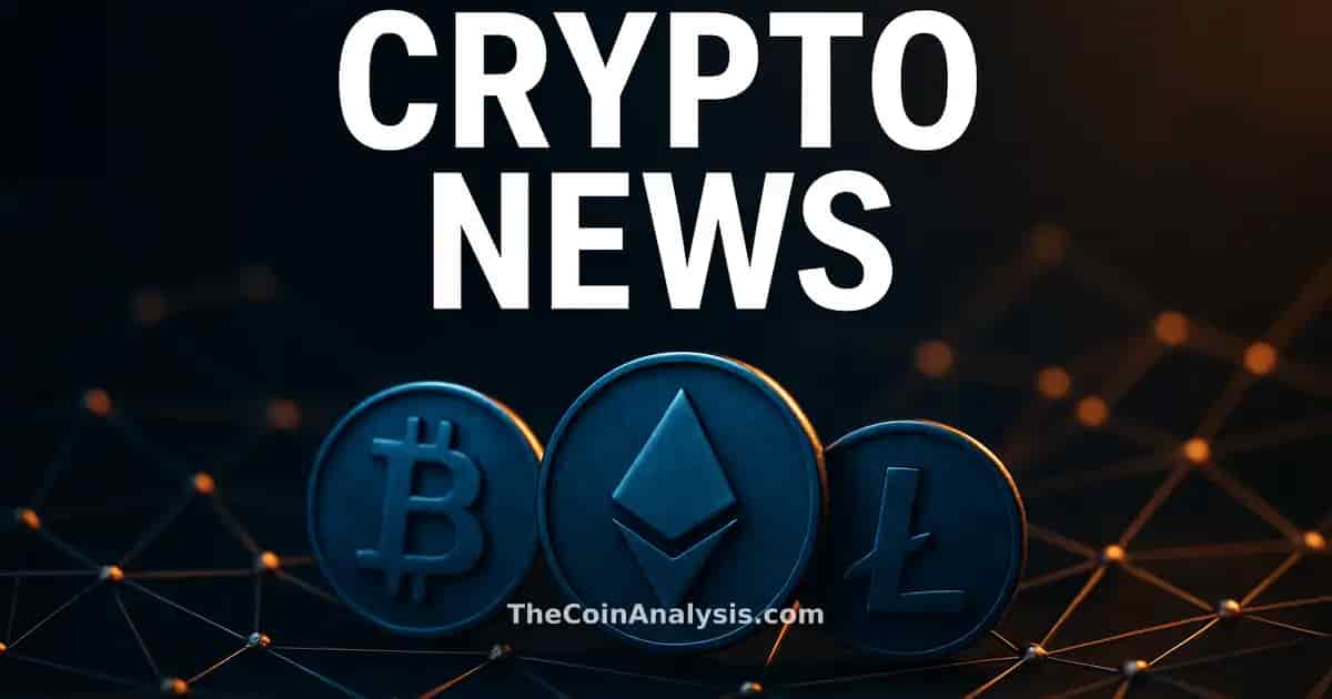 Illustration numérique de pièces cryptographiques connectées par un réseau lumineux sous éclairage dramatique.