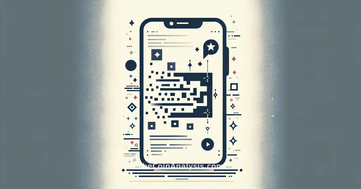 Illustration minimaliste d’un smartphone avec une icône d’application disparaissant, drapeau chinois et code numérique.